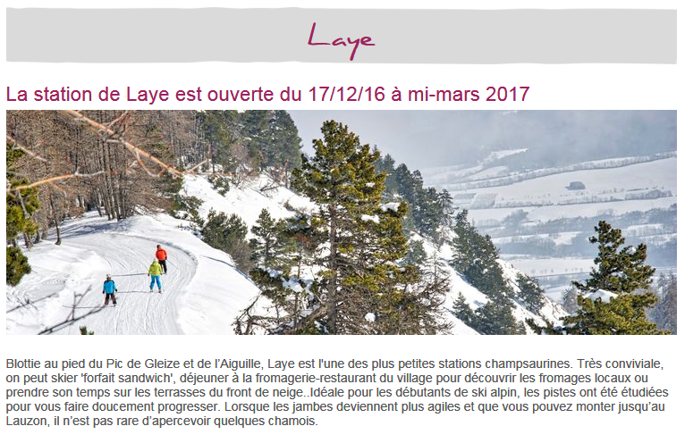 Location proche de Laye