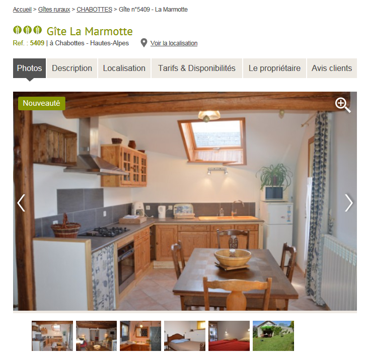 Location 4 à 5 personnes