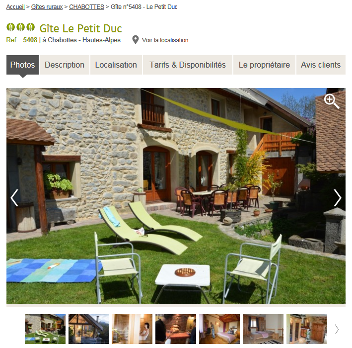 Location 8 à 12 personnes